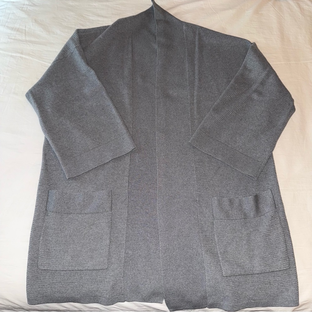 Wilfred Heather Gray Knit Cardigan